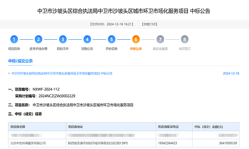 开云体育北京开云成功续标沙坡头区城市环卫市场化服务